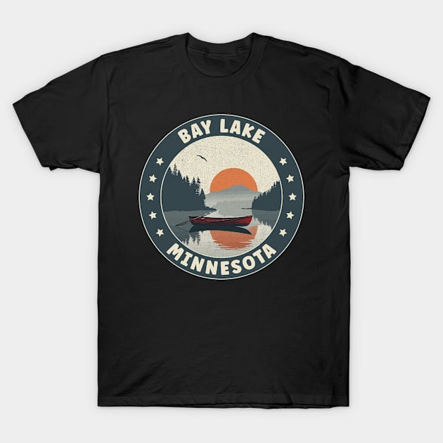 Bay Lake Minnesota Sunset T-Shirt by turtlestart